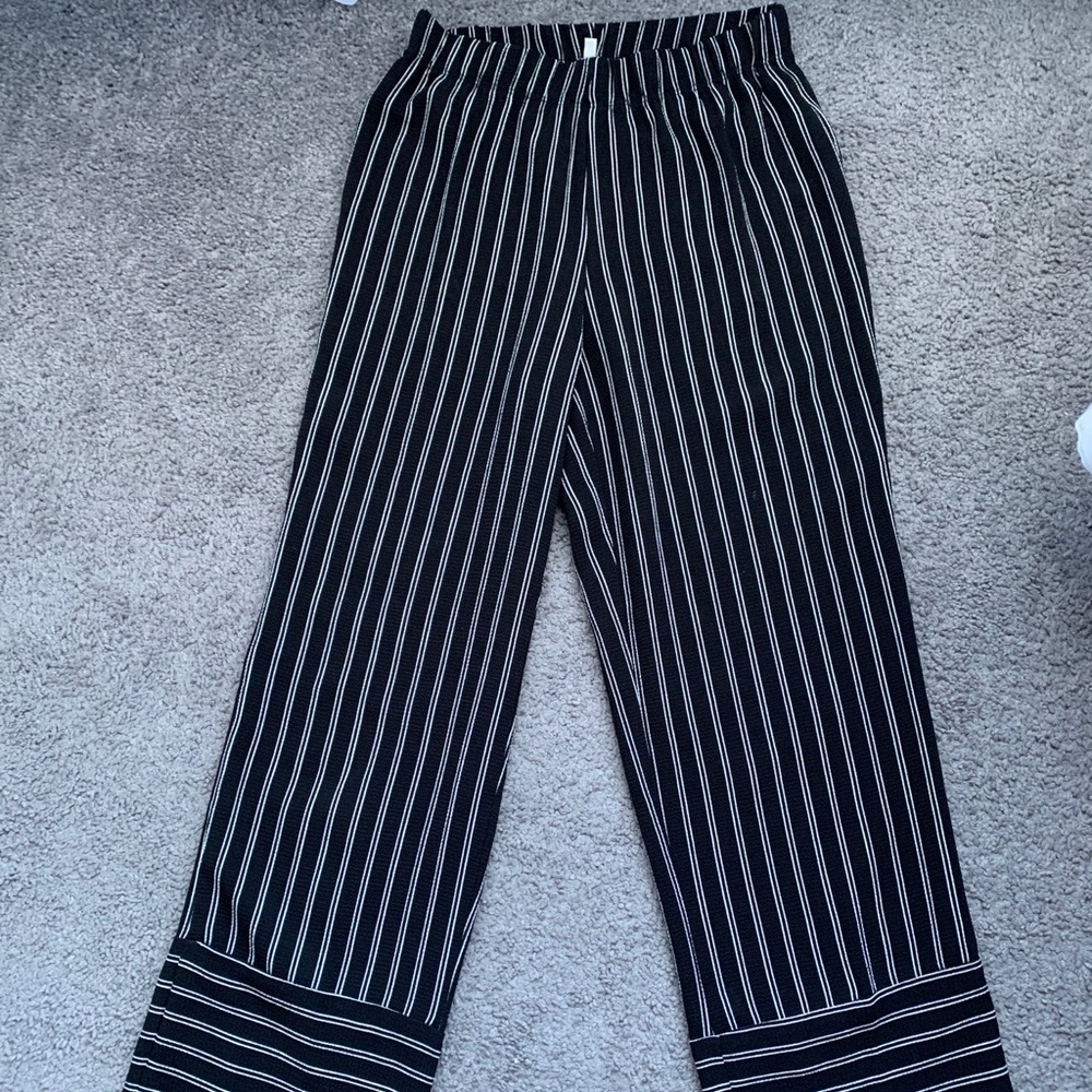 charlotte russe flowy striped pants